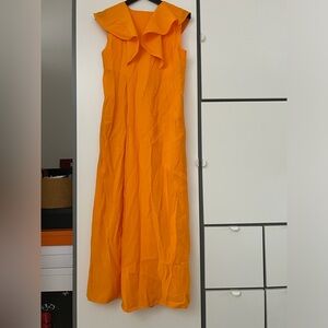 COS Vibrant Orange Maxi Dress